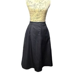 Yige Navy Blue Pleated Skirt Size 12 NWT